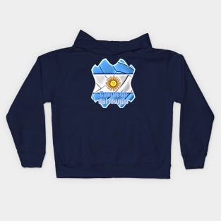 Soccer ball Argentina Campeón del Mundo Kids Hoodie